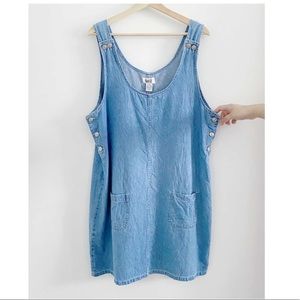 Vintage Denim Overall Dress